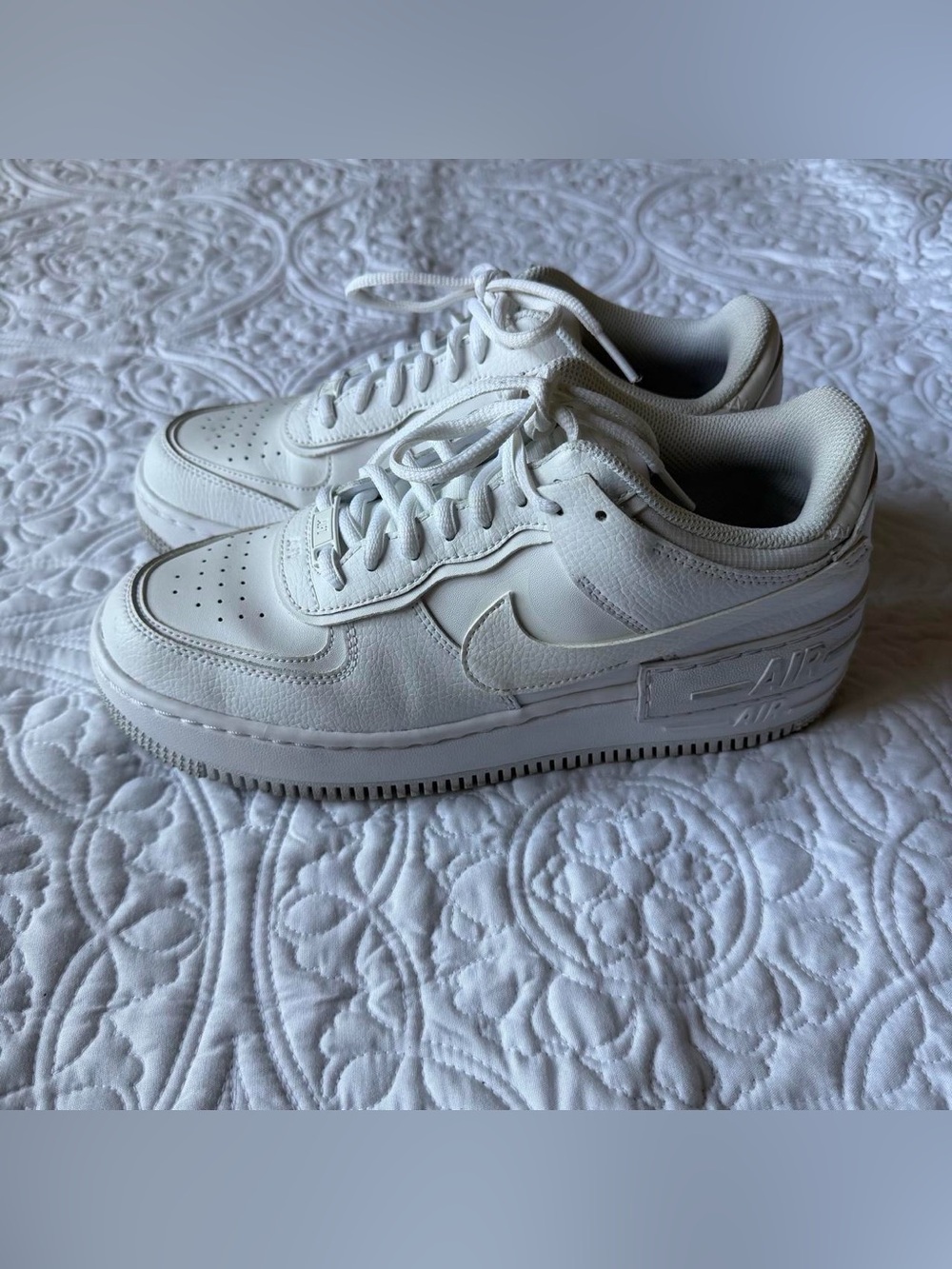 Nike Kids White Low-Top Leather Sneakers